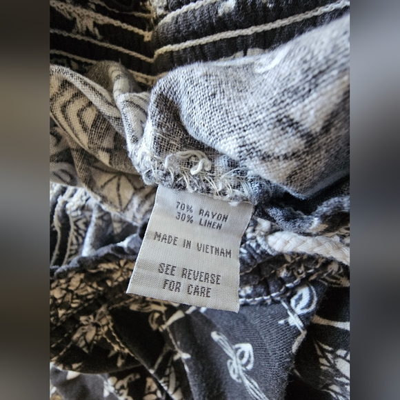 CALI 1850 Linen Drawstring Pants, Size XS - Picture 8 of 9